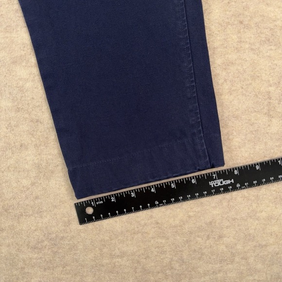 Sid Mashburn Garment Dyed Canvas Trouser Blue Mens 36 Cotton Pants Fits *35x27* - Picture 12 of 12